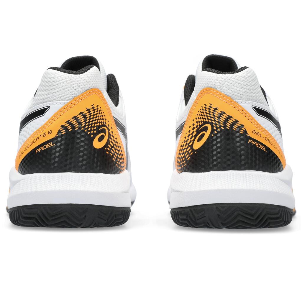 Men's Padel Shoes Gel Dedicate 8 - White/Orange