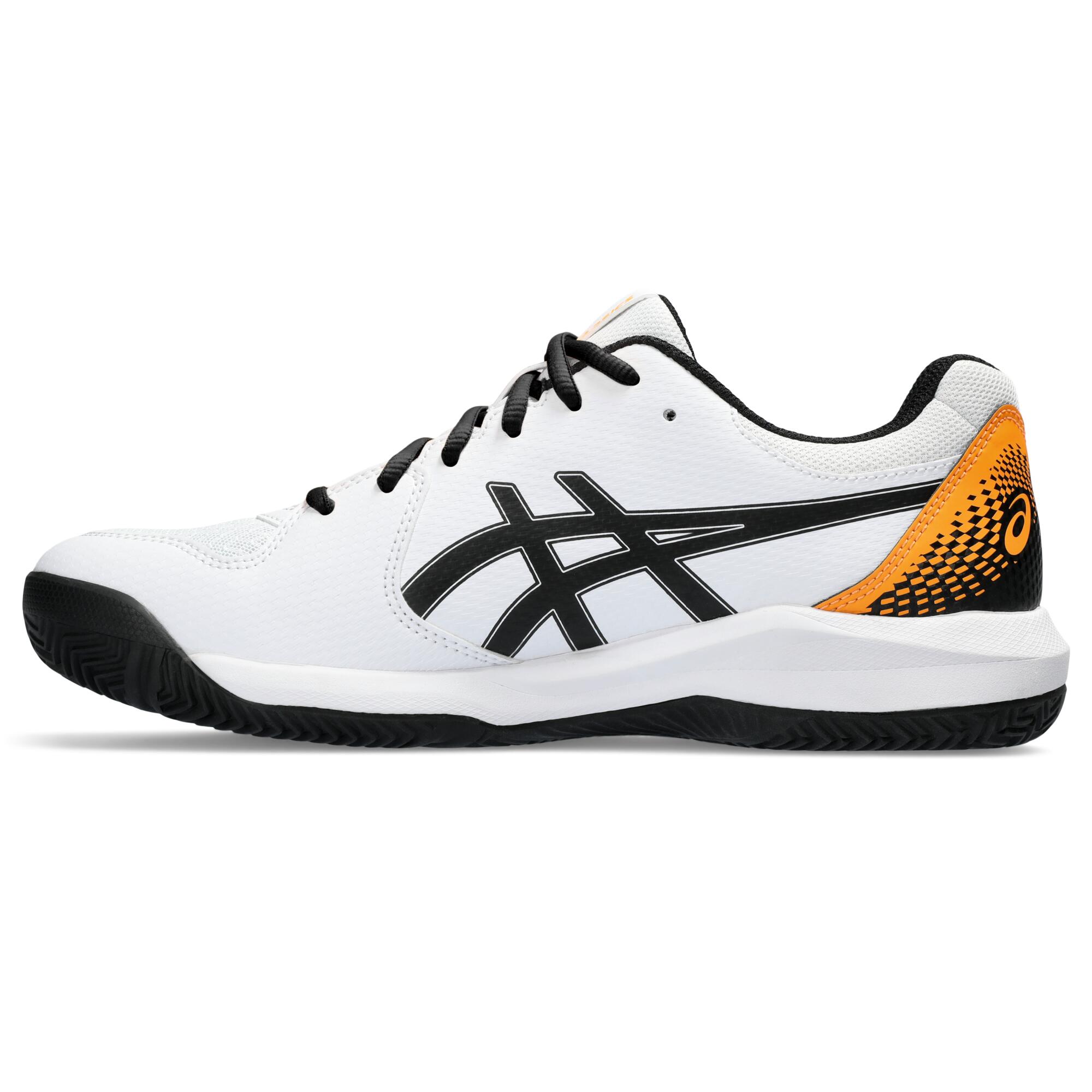 Scarpe padel uomo Asics GEL DEDICATE 8 bianco-arancione 9/14