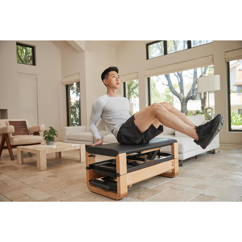 Self-Powered Folding Wooden Bench and Rowing Machine