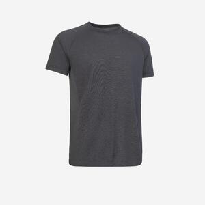 Camiseta manga corta Yoga seamless Hombre negro