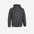 Sweat zippé avec capuche fitness homme, noir