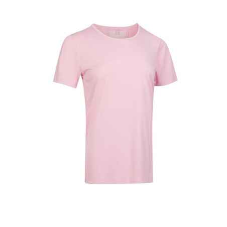 Women's Short-Sleeved Cardio Fitness T-Shirt - Light Pink