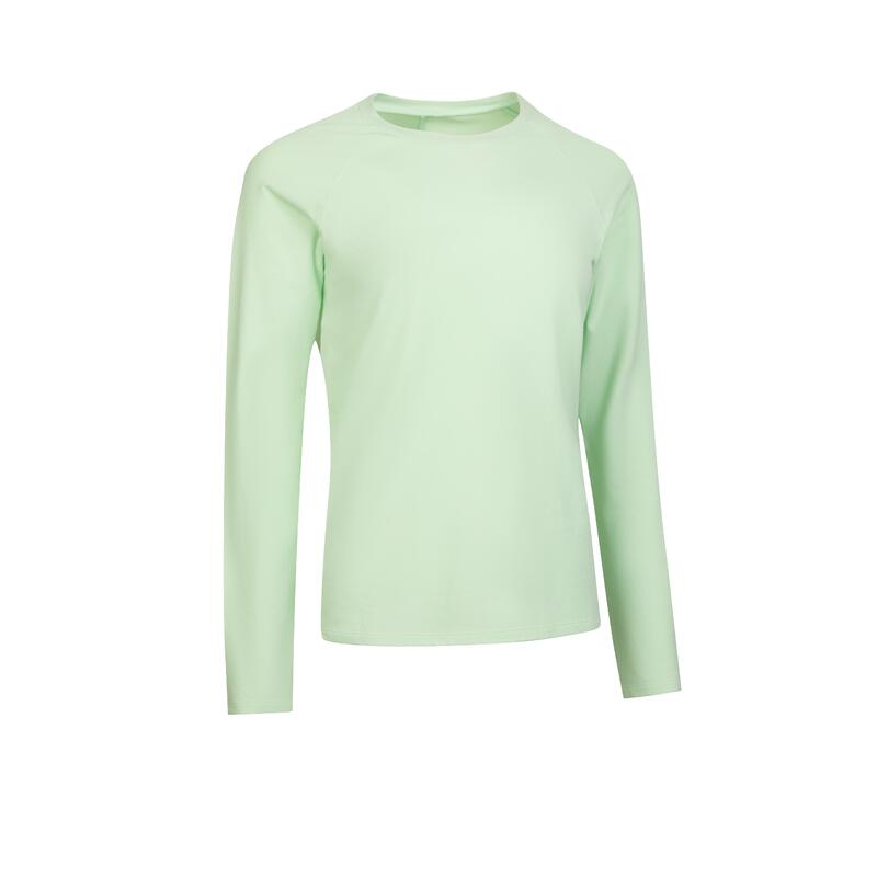 Long-Sleeved T-Shirt 500 - Sorbet Green