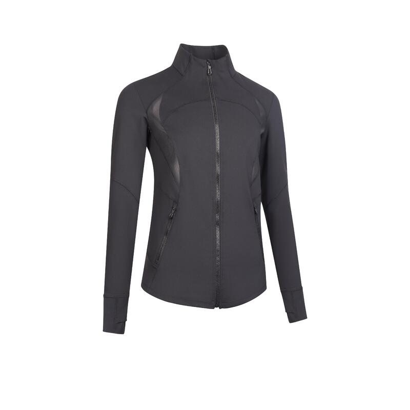 Chaqueta Entrenamiento 900 Mujer Negro Ventilada