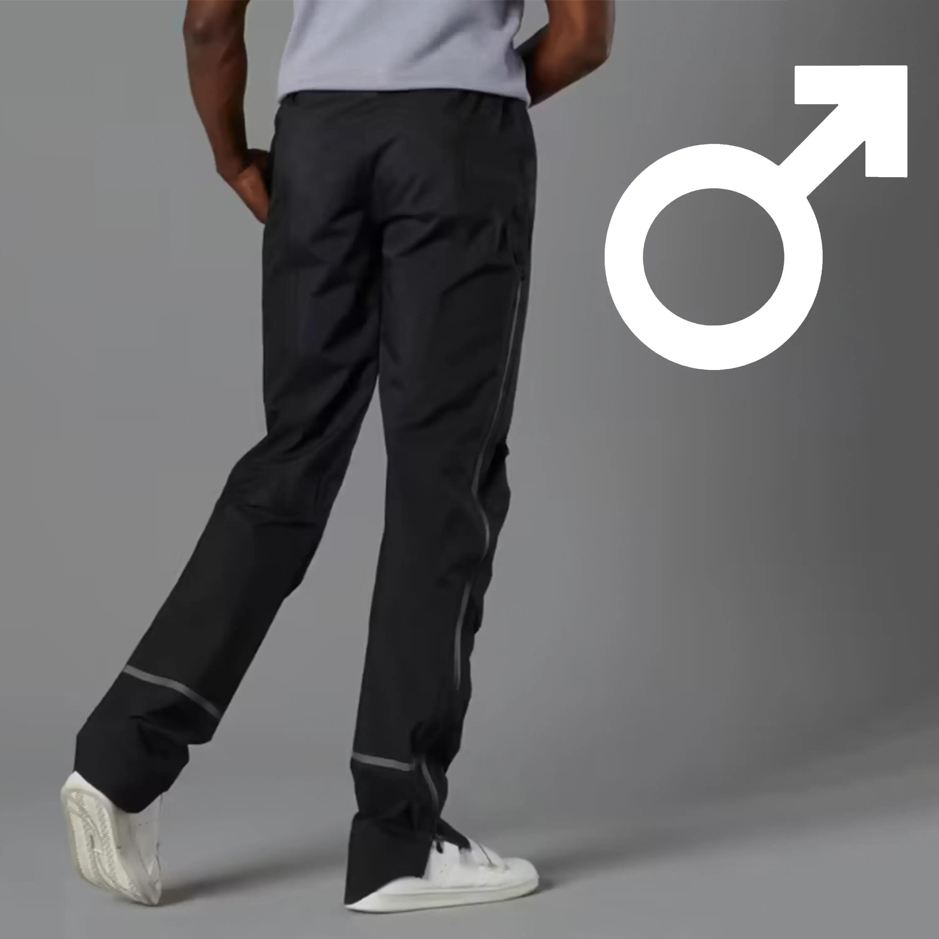 100 City Cycling Rain Overtrousers with Built-In Shoe Covers - Black 2/12