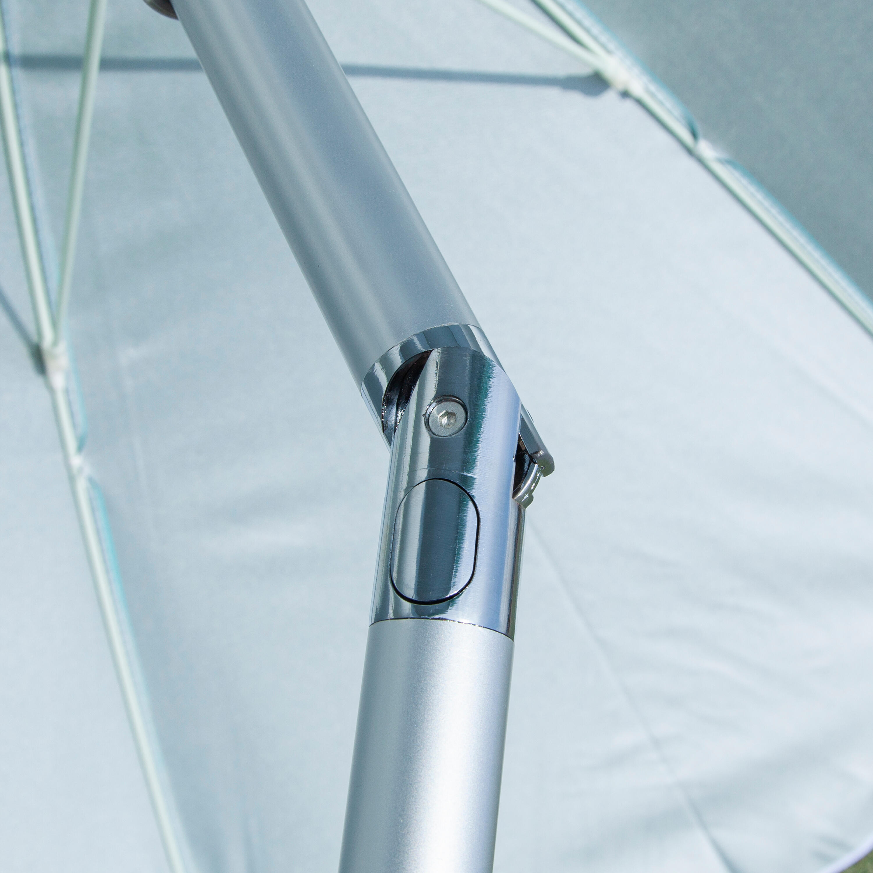 Sombrilla playa grande 200 cm reclinable UPF 50+ Sun&Surf azul 4/7