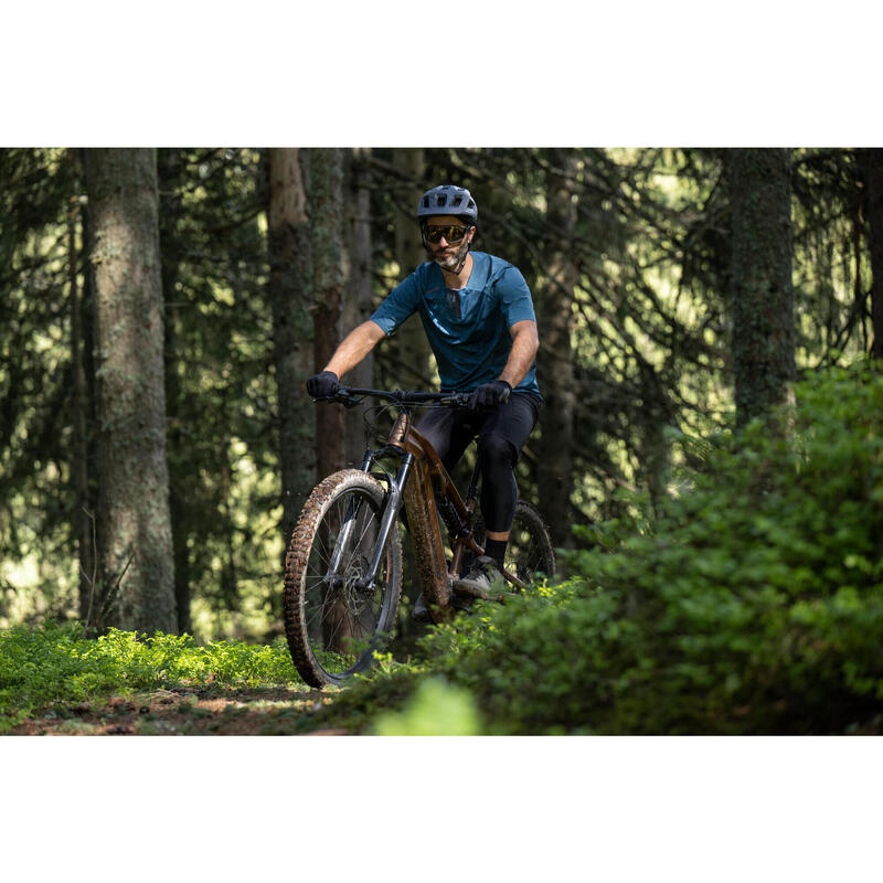 Radtrikot kurzarm MTB Expl 500 blau 