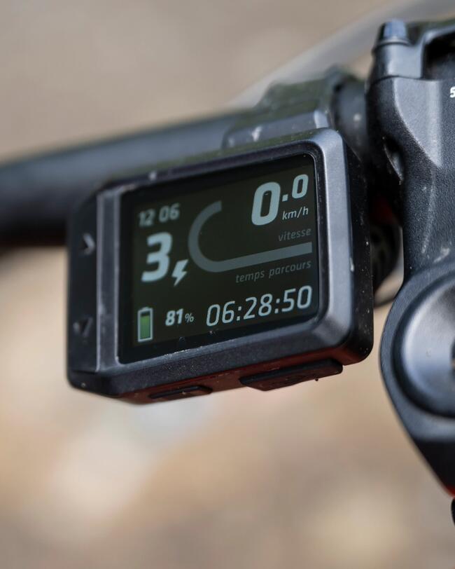Farbiges Display zur Motorsteuerung am Lenker eines E-Bikes