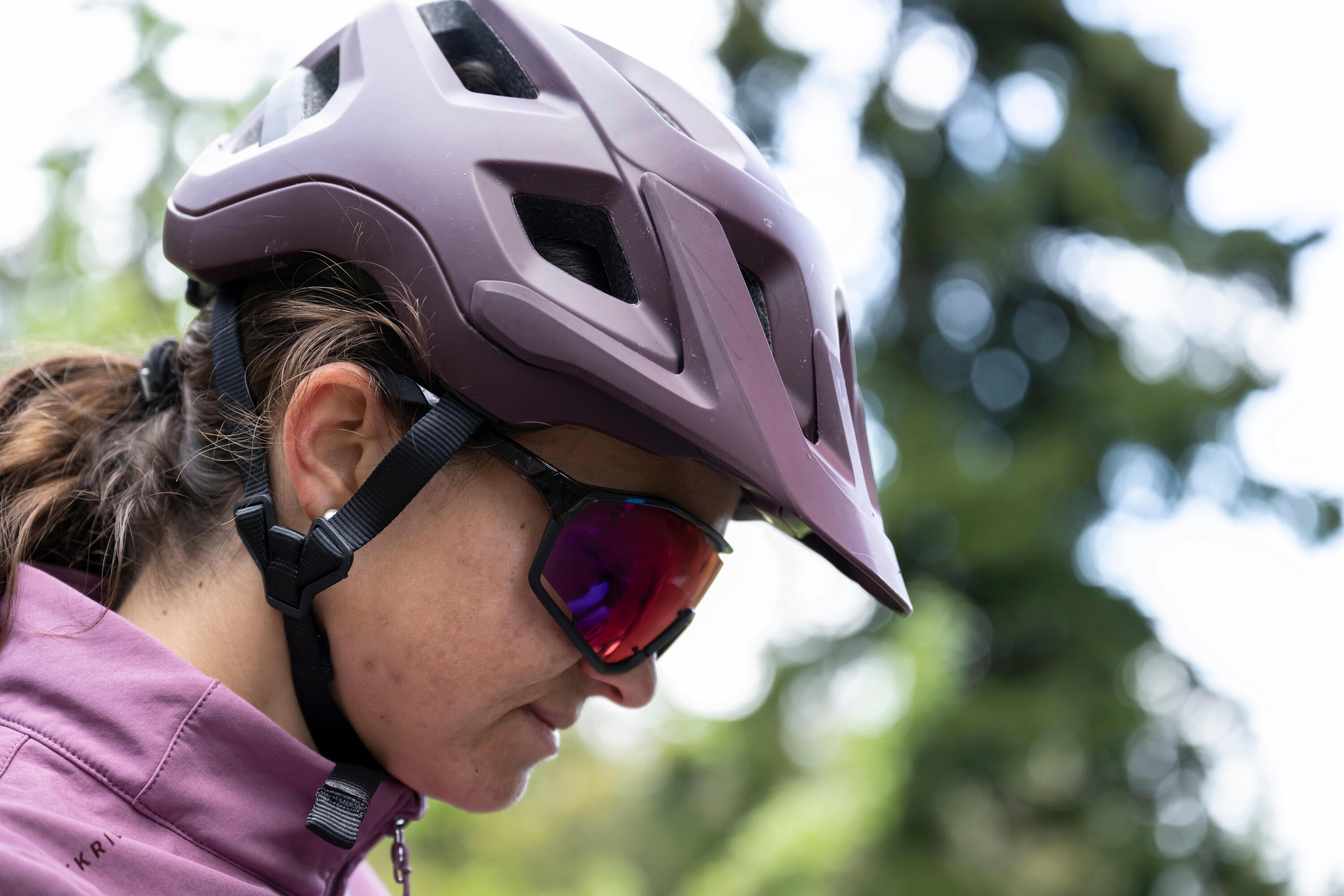Mountain Bike Helmet EXPL 500 - Burgundy 17/18