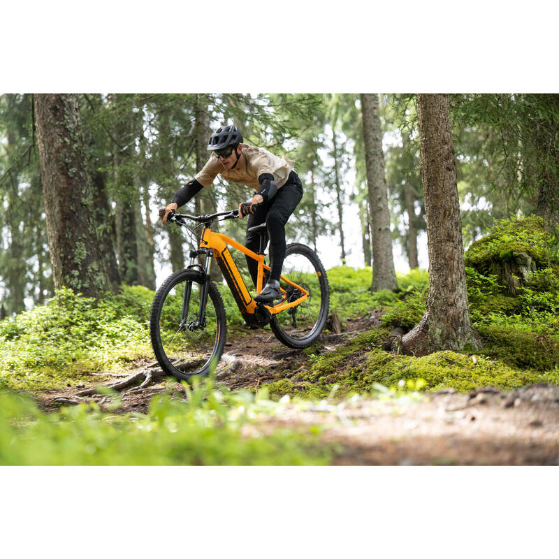Bicicletă MTB electrică semi-rigidă 29" - E-EXPL 520 Portocaliu 