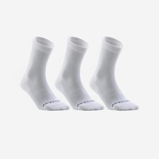 Chaussettes de Sport Hautes RS 160 Lot de 3 - Blanc
