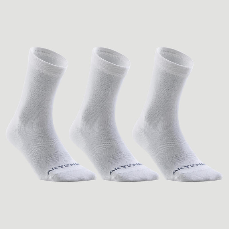 Chaussettes de Sport Hautes RS 160 Lot de 3 - Blanc