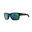 Watersportbril 100 gepolariseerd drijvend maat M zwart groen