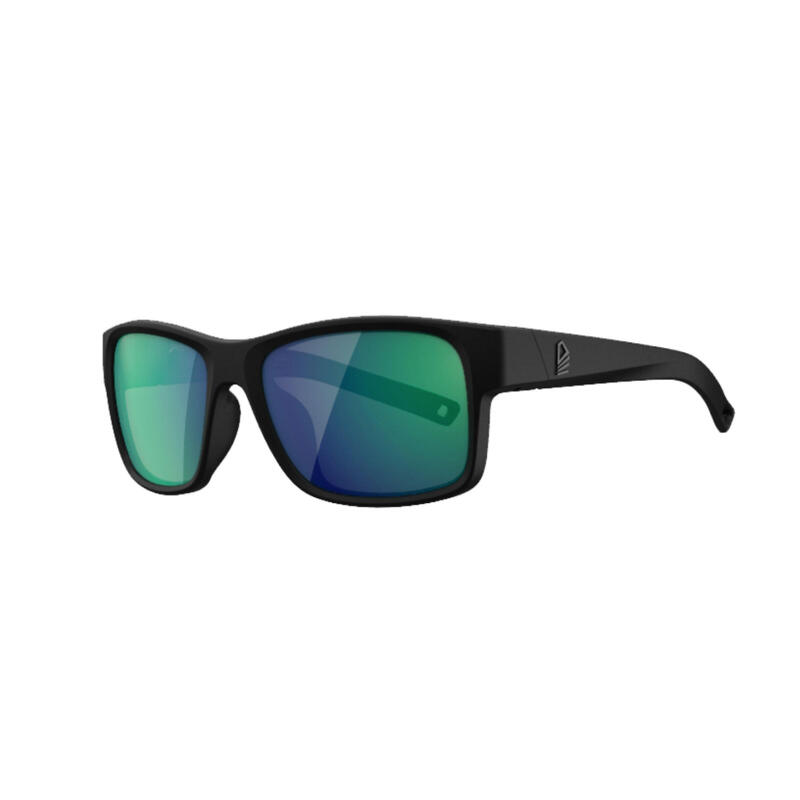 Lunettes de soleil polarisées flottantes voile adulte 100 taille M Noir vert