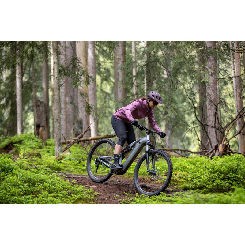 MTB-KUITBROEK/LEGGING VOOR DAMES EXPLORE 500 ZWART