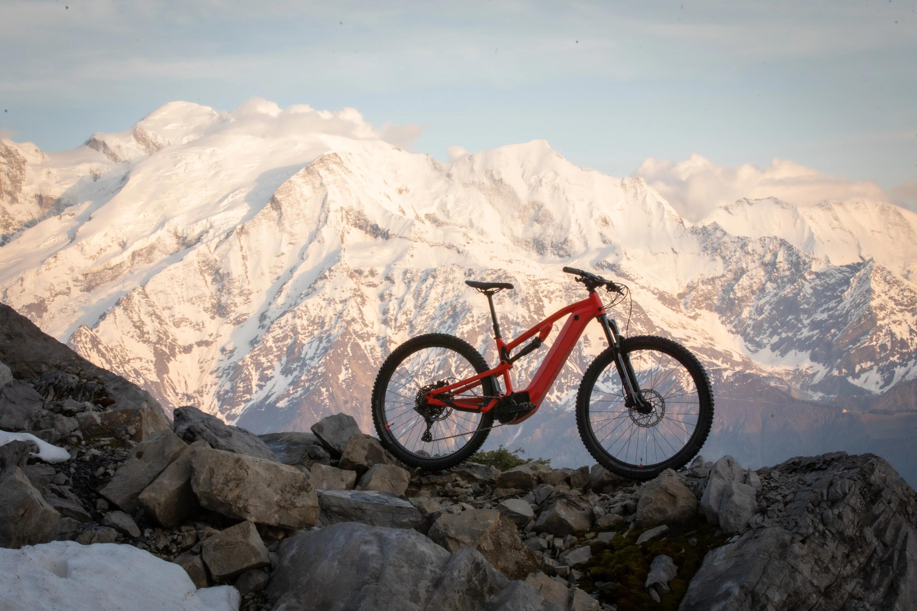 29" Full Suspension Electric Mountain Bike E-Expl 520 S - Bright Red 35/64