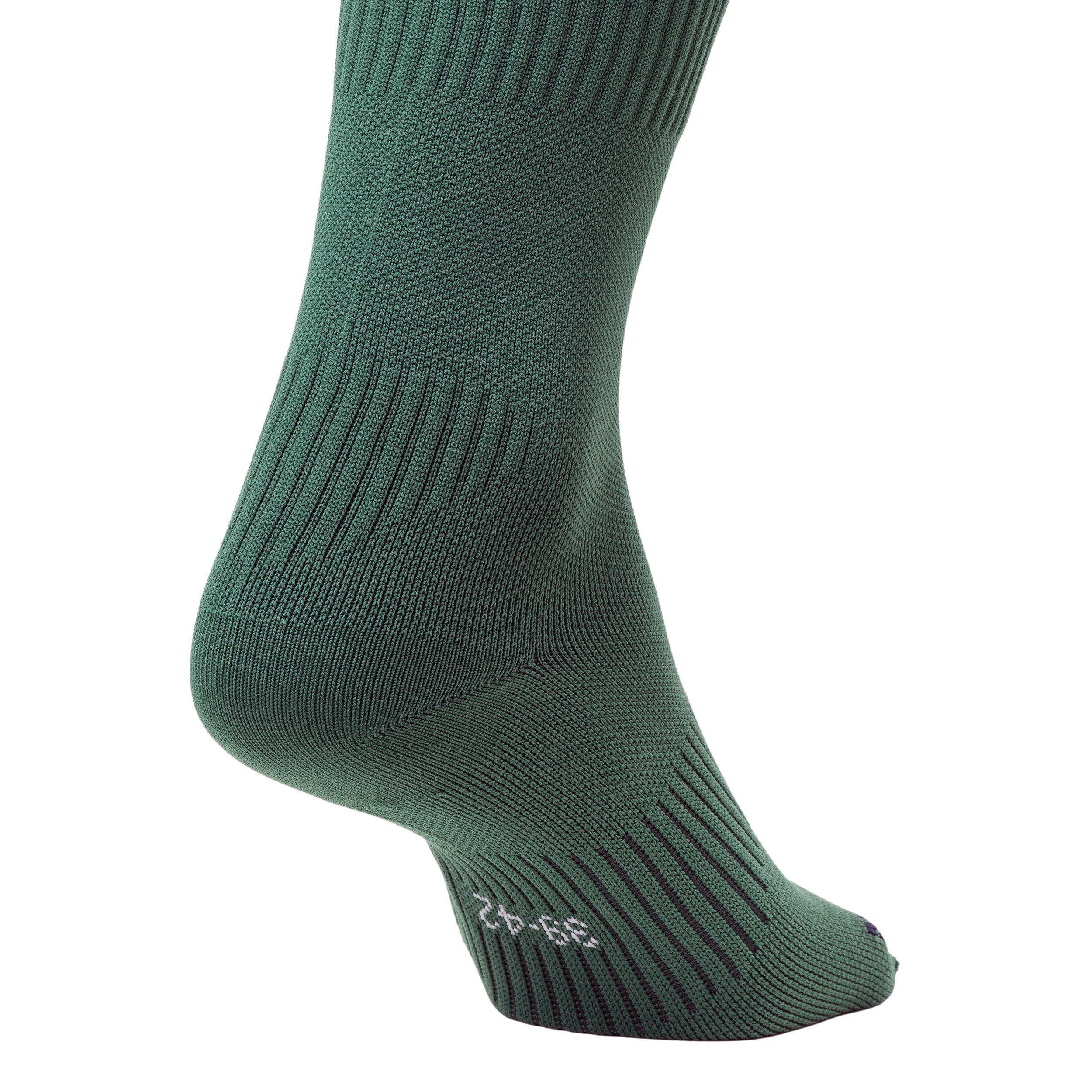 Medias de hockey sobre hierba adulto FH500 verde 3/4