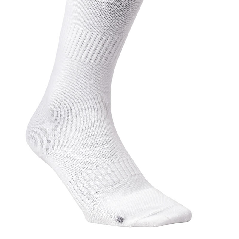 Chaussettes de hockey sur gazon adulte FH500 blanc