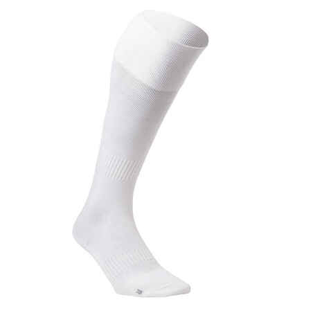 Suaugusiųjų žolės riedulio kojinės „FH500“, baltos