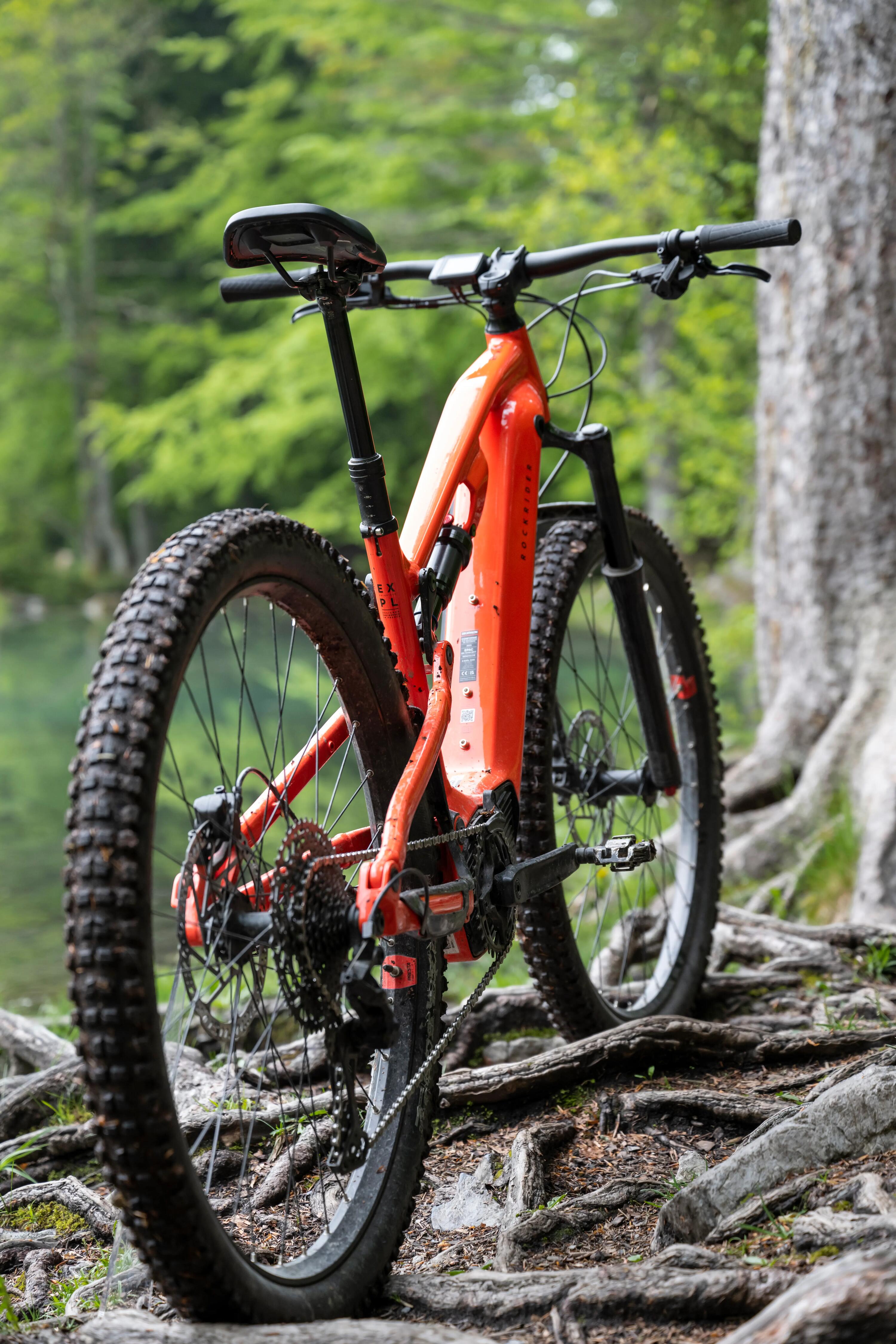 29" Full Suspension Electric Mountain Bike E-Expl 520 S - Bright Red 38/64