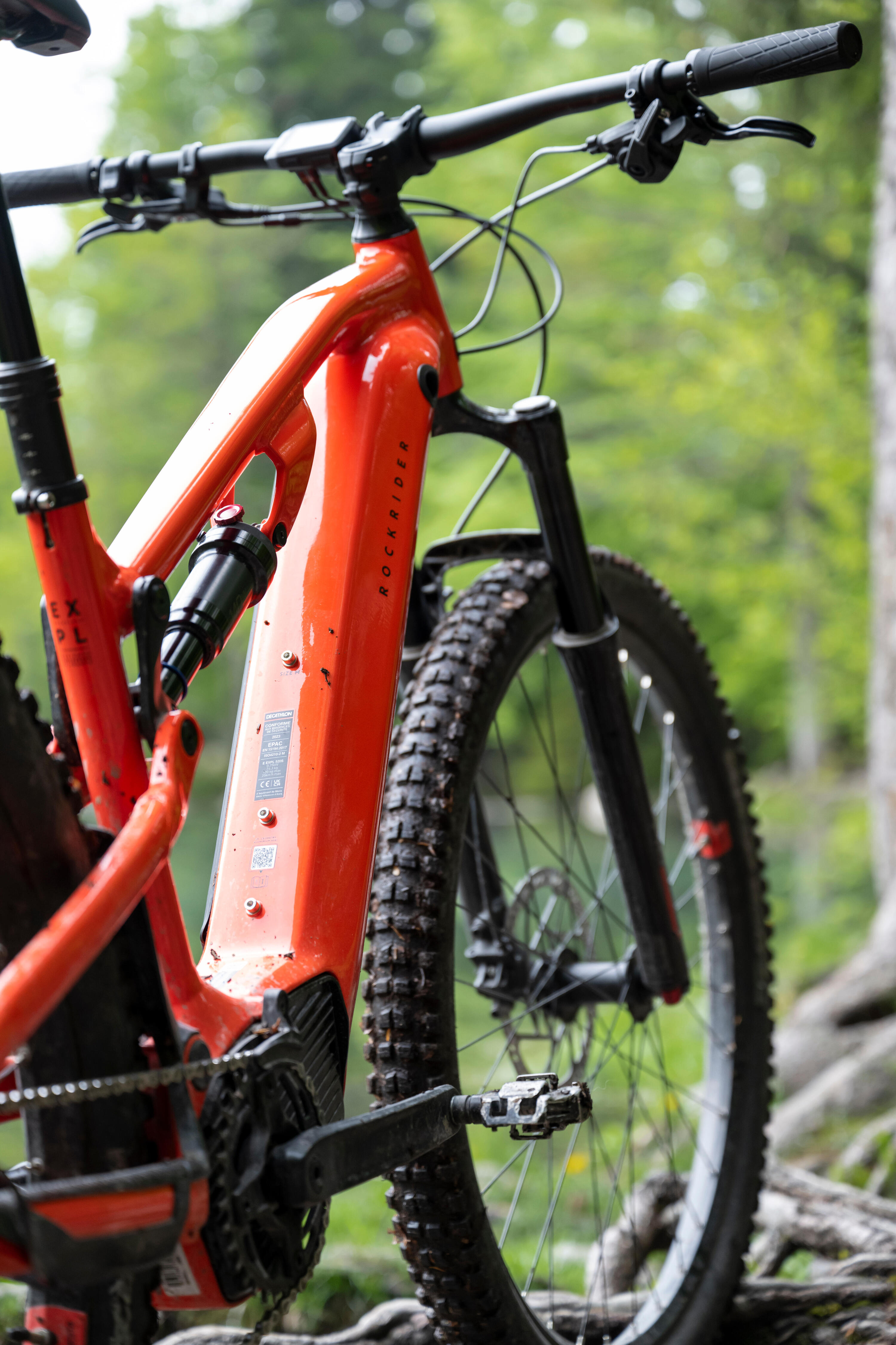 29" Full Suspension Electric Mountain Bike E-Expl 520 S - Bright Red 34/64