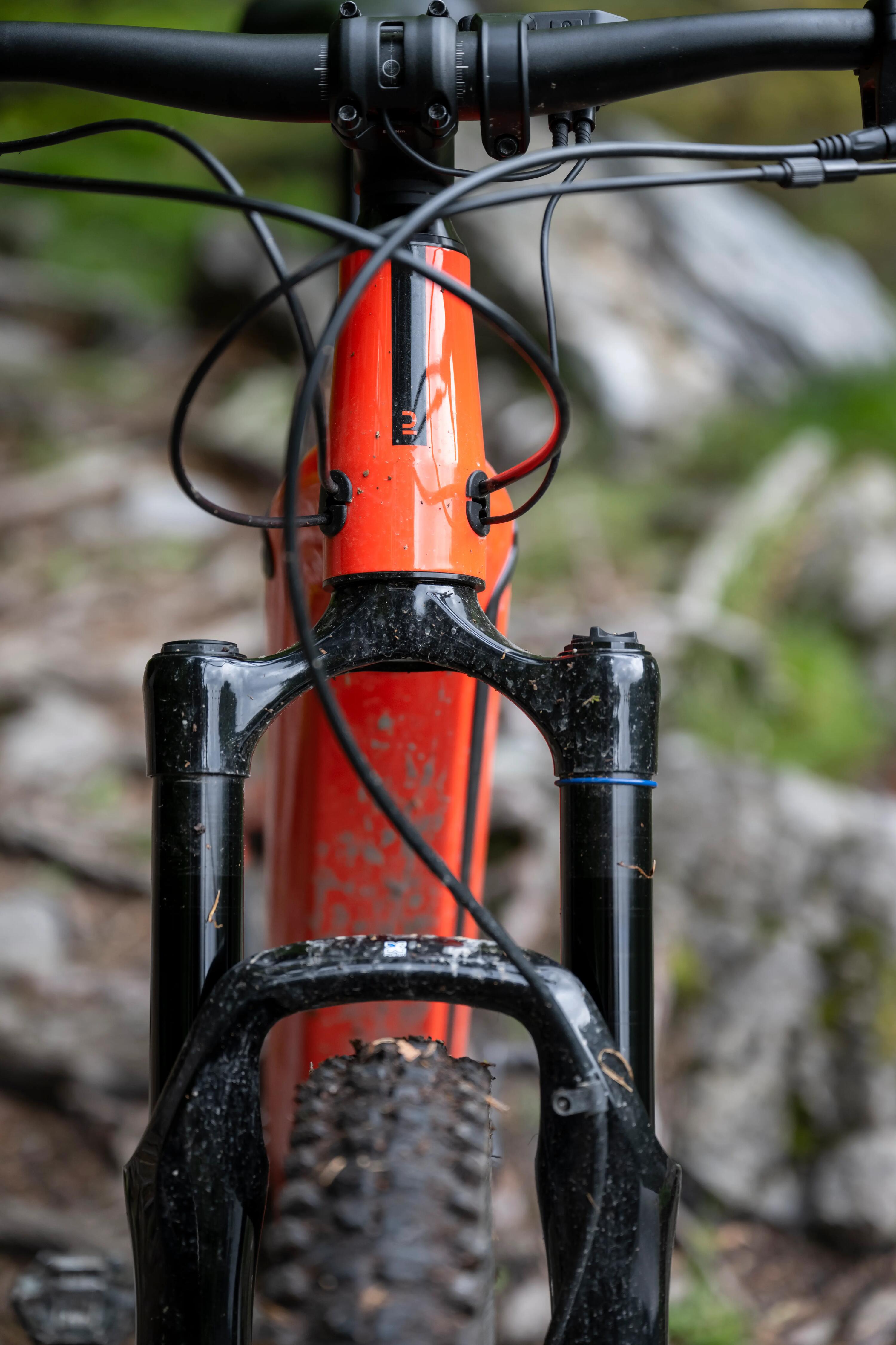 29" Full Suspension Electric Mountain Bike E-Expl 520 S - Bright Red 30/64