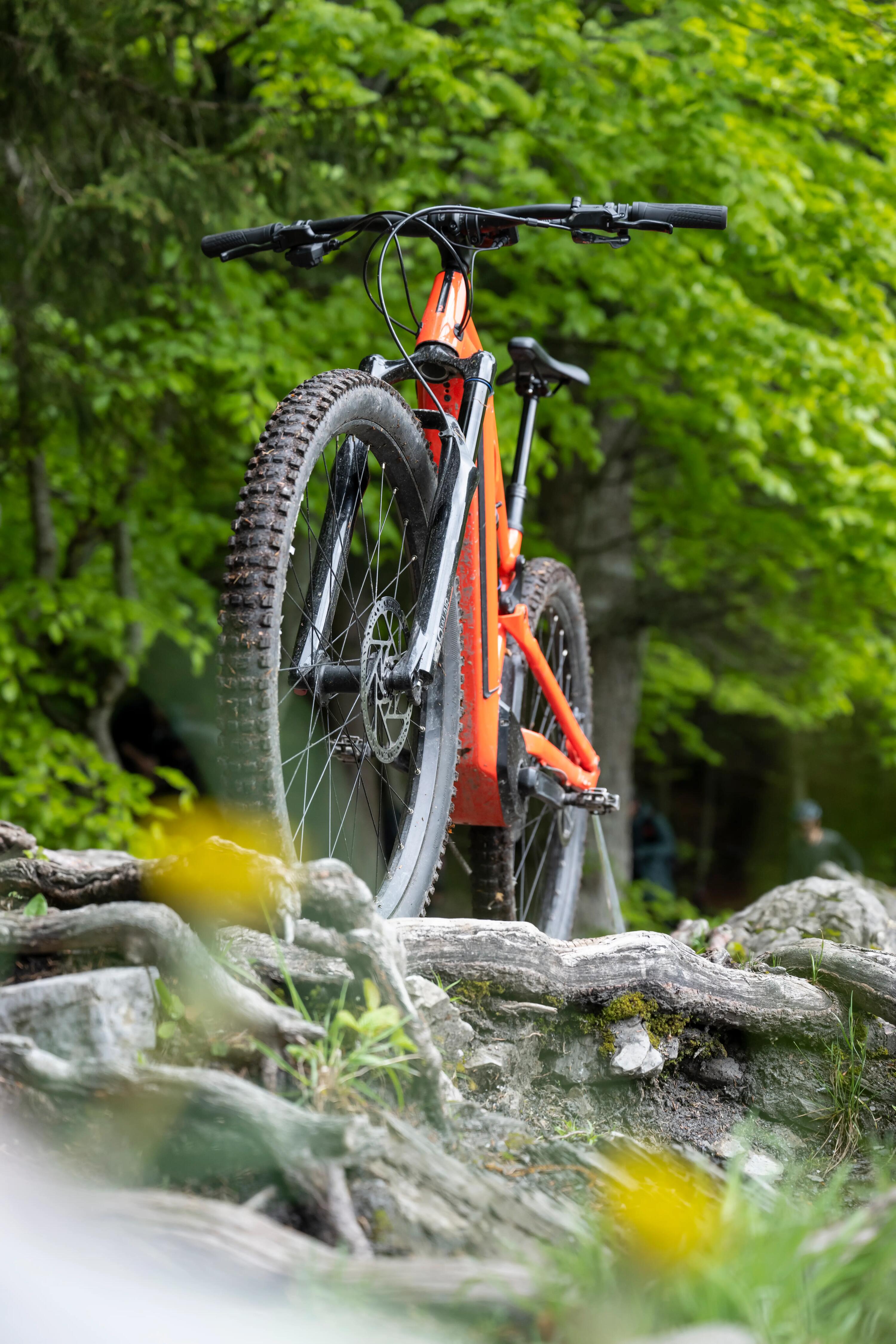 29" Full Suspension Electric Mountain Bike E-Expl 520 S - Bright Red 18/64