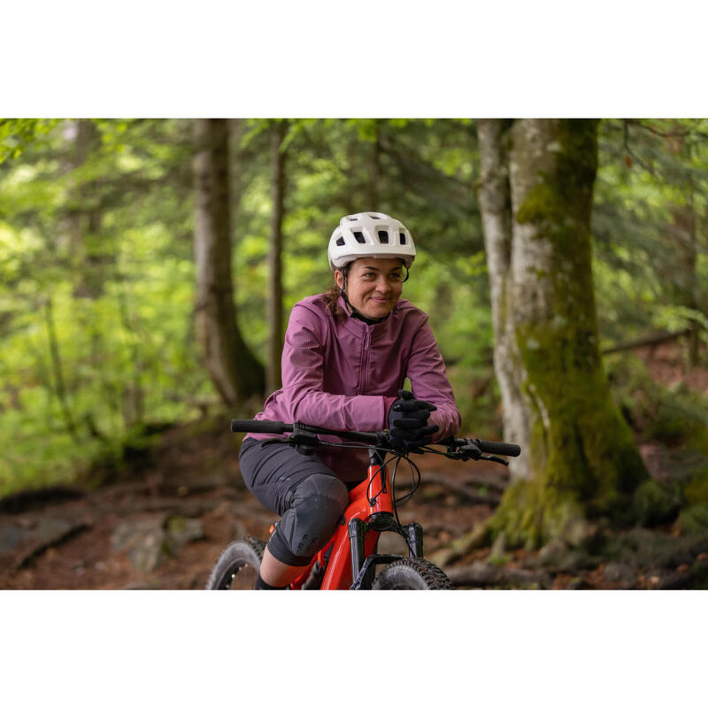 Chaqueta Ciclismo MTB Mujer Rosa Invierno