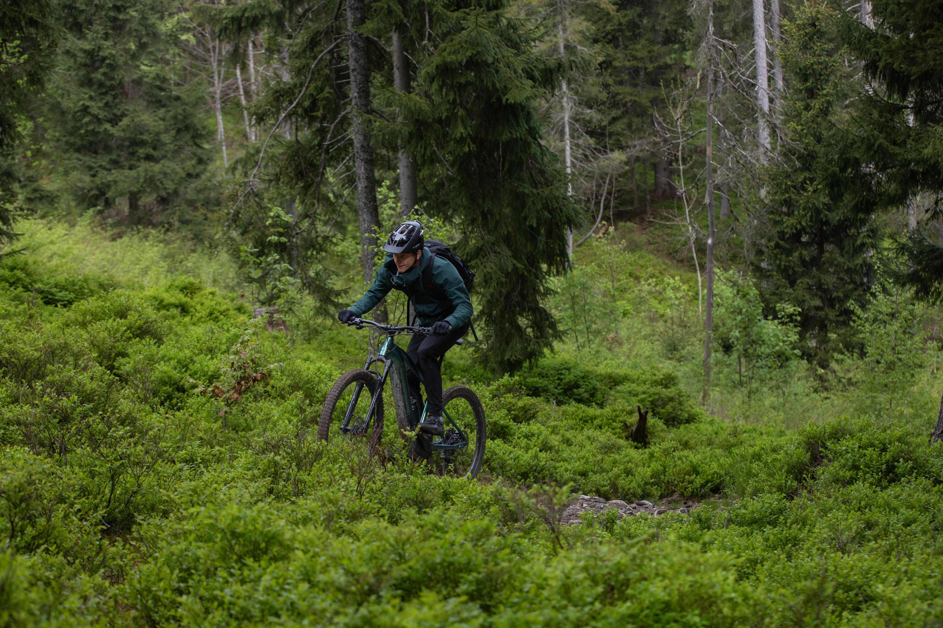 Veste coupe pluie velo vtt Confort 900 Homme vert 11/15