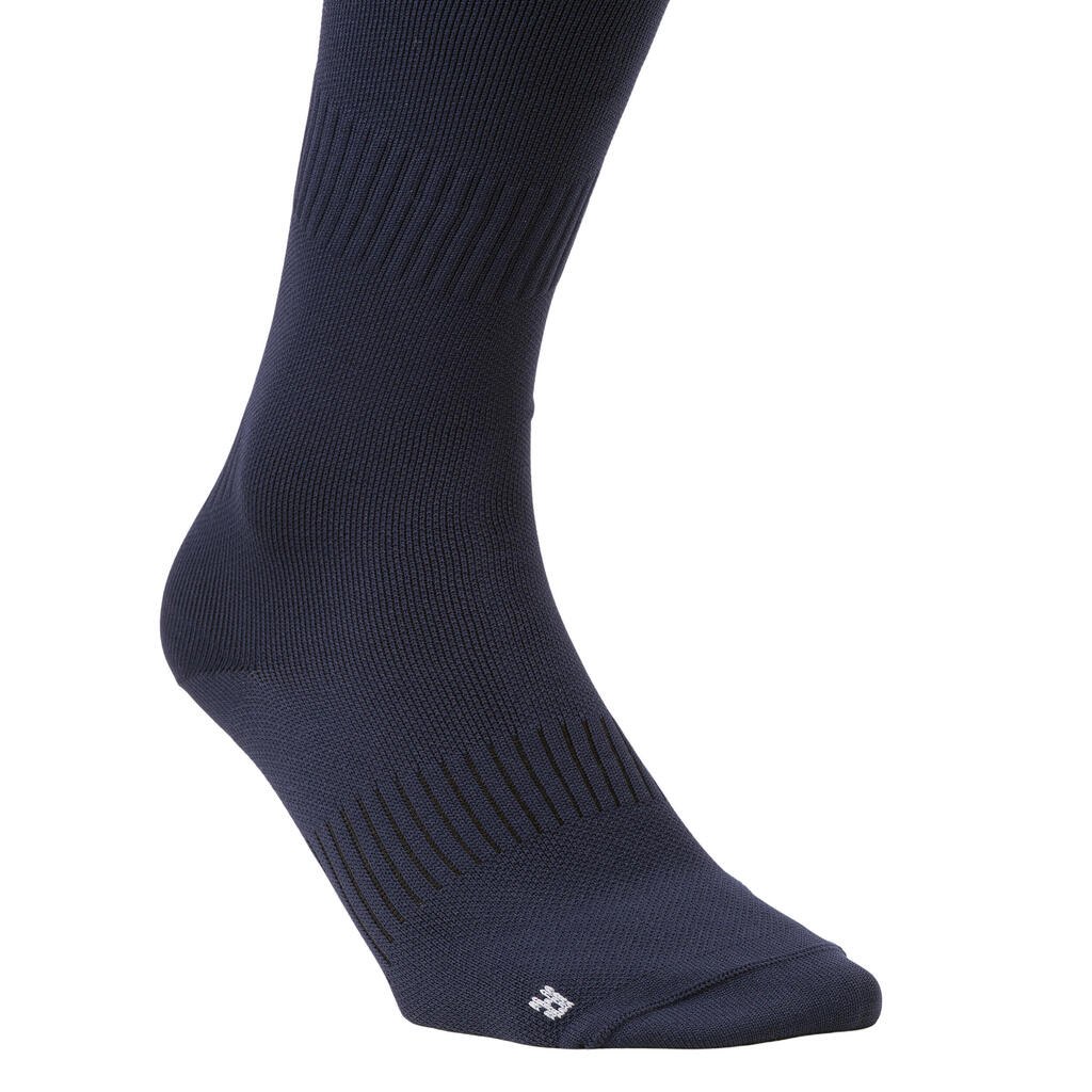 Ponožky pre dospelých FH500 na pozemný hokej modré