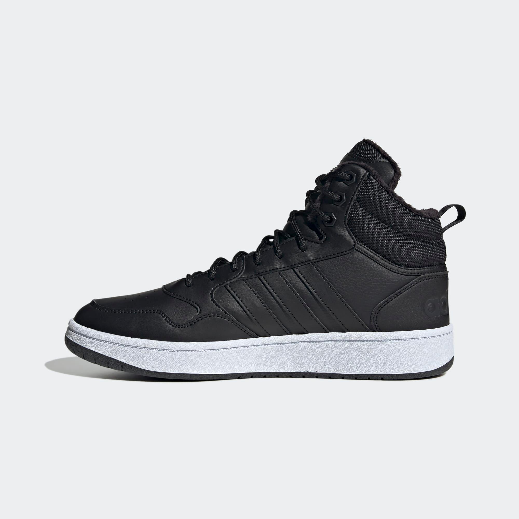 CHAUSSURE FEMME HOOPS 3.0 MID WTR ADIDAS NOIRE 2/7