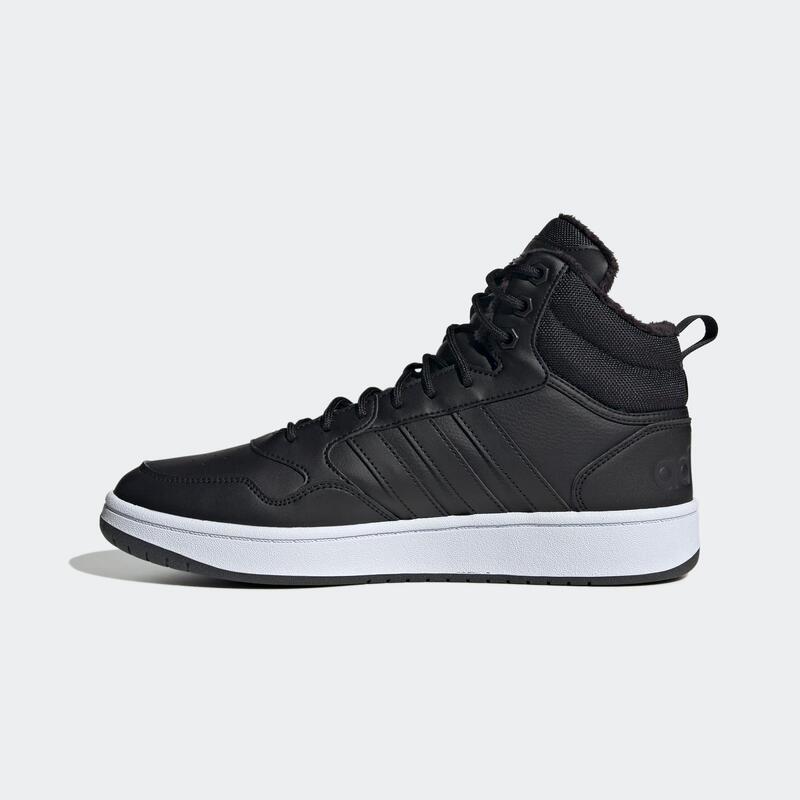 CHAUSSURE FEMME HOOPS 3.0 MID WTR ADIDAS NOIRE