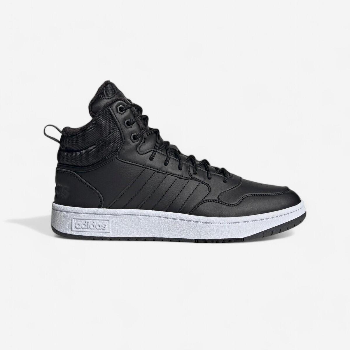 CHAUSSURE FEMME HOOPS 3.0 MID WTR ADIDAS NOIRE
