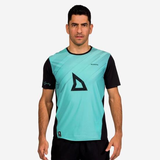 T-shirt de padel manches courtes technique homme - kuikma pts pro maxi sanchez