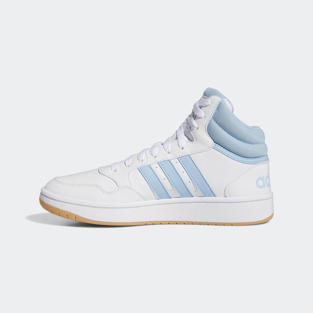 WOMEN'S ADIDAS MID HOOPS 3.0 SHOES - WHITE 