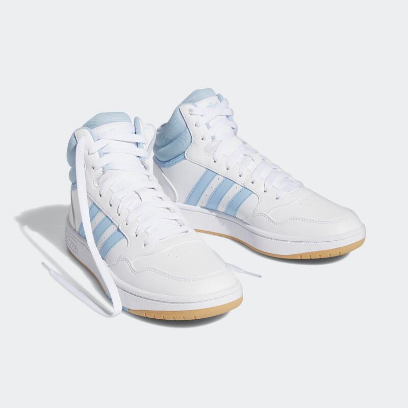 Scarpe donna ADIDAS HOOPS 3.0 MID bianche