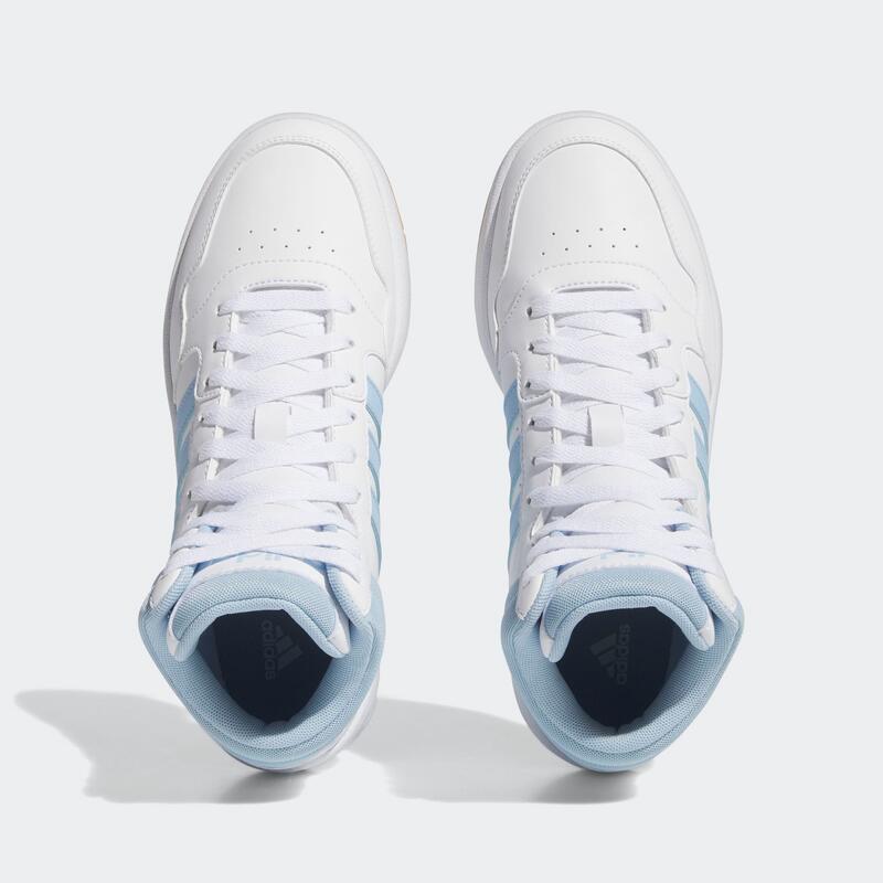 CHAUSSURE FEMME HOOPS 3.0 MID W ADIDAS BLANCHE