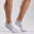 Chaussettes de sport coton basses - RS 500 blanc paillettes argent la paire