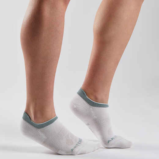 
      Športové ponožky RS 160 nízke z bavlnené biele so zelenými trblietkami,
1 pár
  