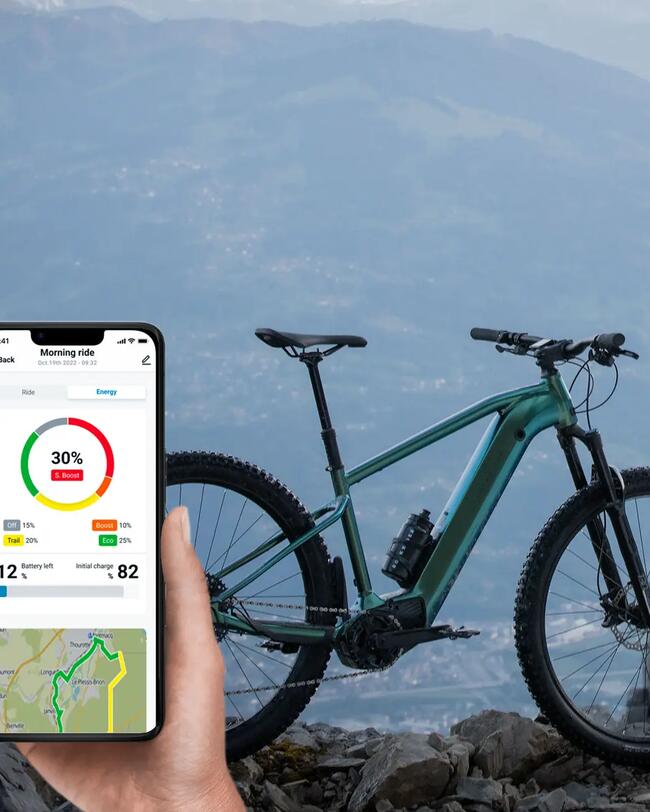 Elektro-Mountainbike, halbstarr 29" - E-Expl 700, Flaschengrün