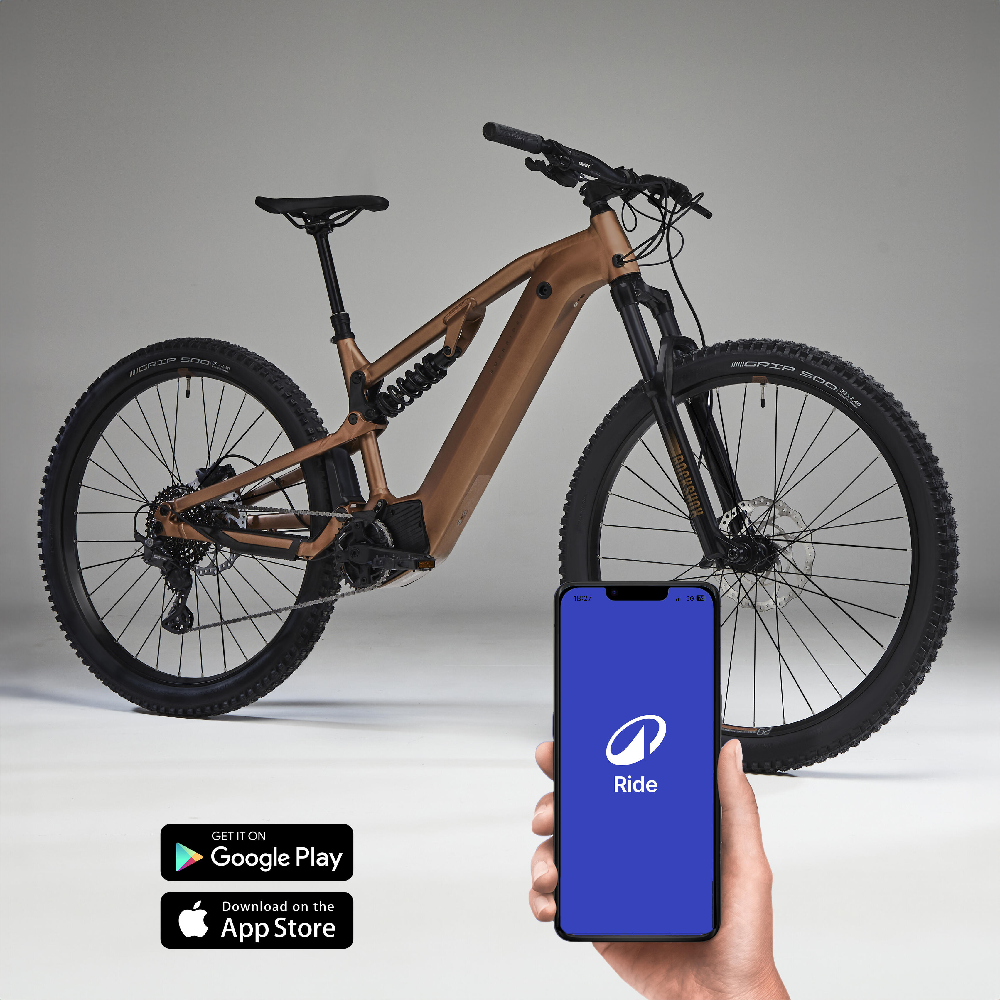 Decathlon e bike fully sales