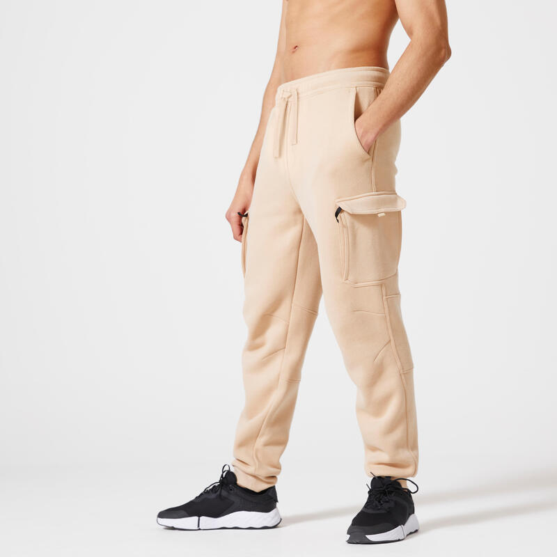 Pantalón chándal fitness regular Hombre Domyos 100 negro - Decathlon