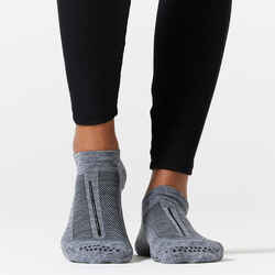 Women's Non-Slip Fitness Socks 500 - Grey