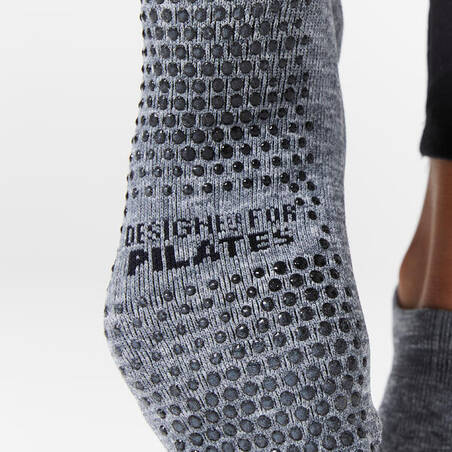 Kaos Kaki Olahraga Anti Slip Pilates - Abu-abu