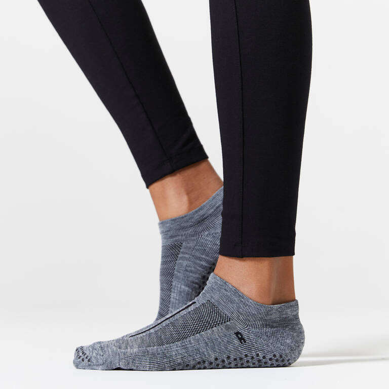 Women's Non-Slip Fitness Socks 500 - Grey