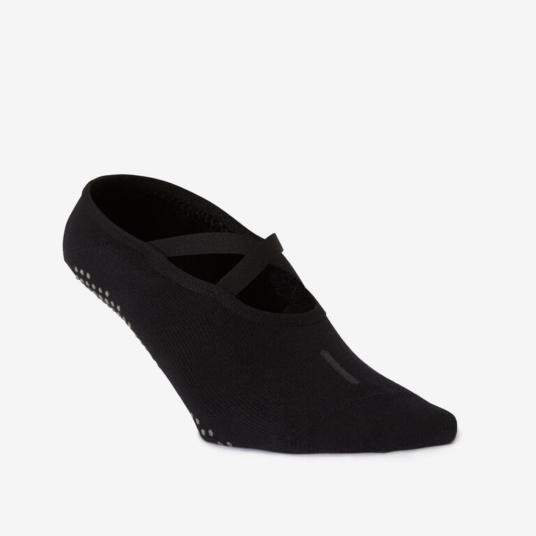 Women's Non-Slip Pilates & Gentle Gym Ballet Sport Socks - Black