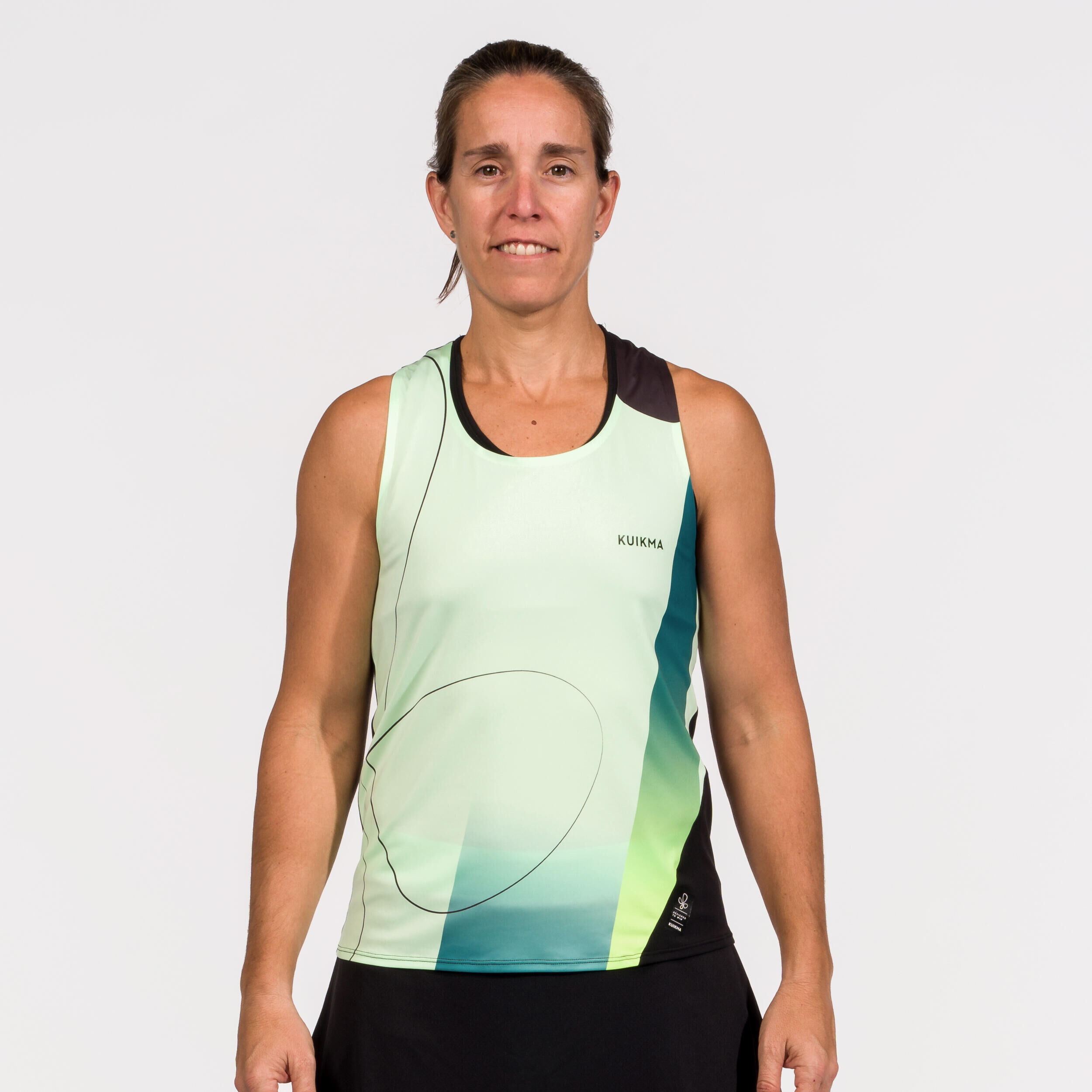 KUIKMA Women's Padel Technical Tank Top Kuikma Pro Lucia Sainz - Green