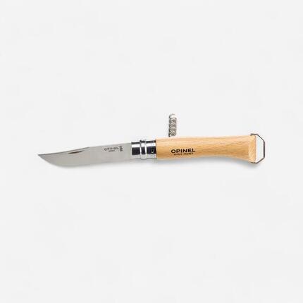 Couteau pliant 10 cm Inox Opinel n°10 Tire Bouchon Décapsuleur