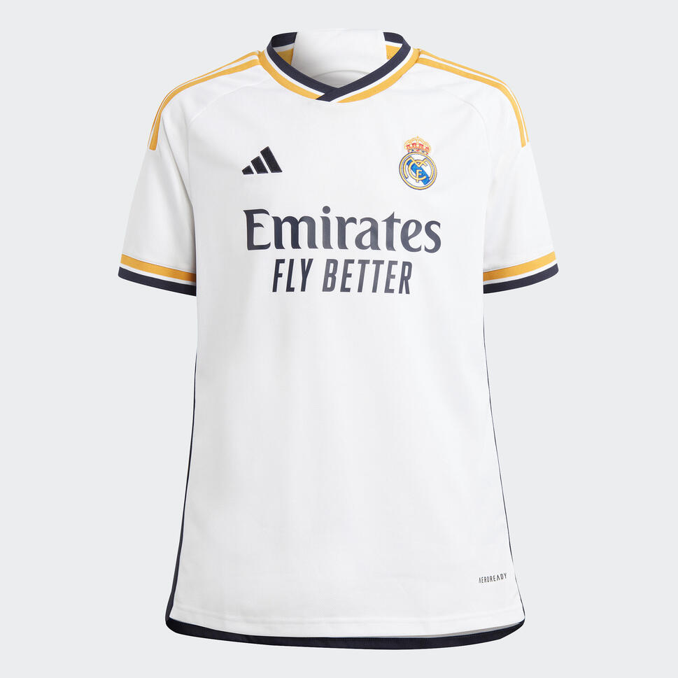 Maillot domicile Real Madrid enfant saison 2023 2024 ADIDAS Decathlon