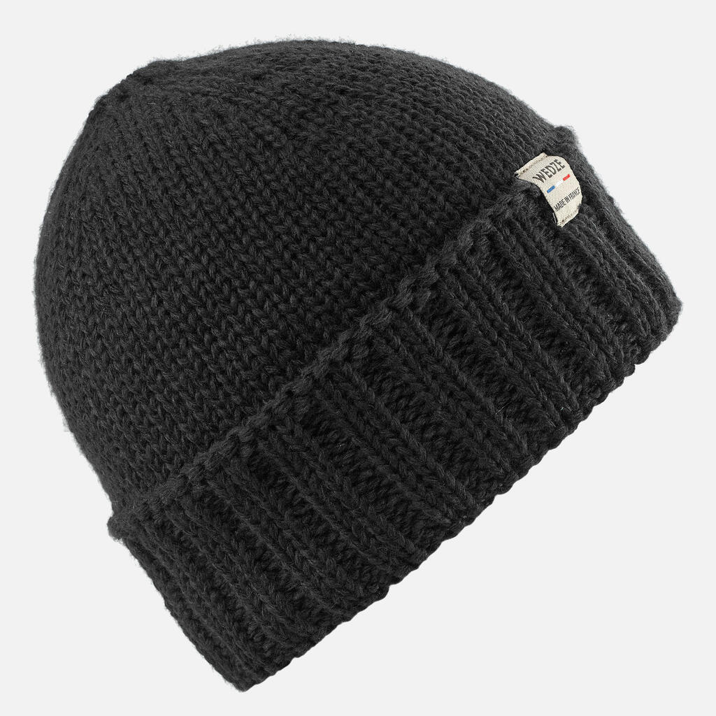 ADULT SKI HAT MADE IN FRANCE BLACK